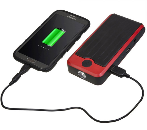 Multi functional jump starter with a power bank to charge your smartphone and all other devices