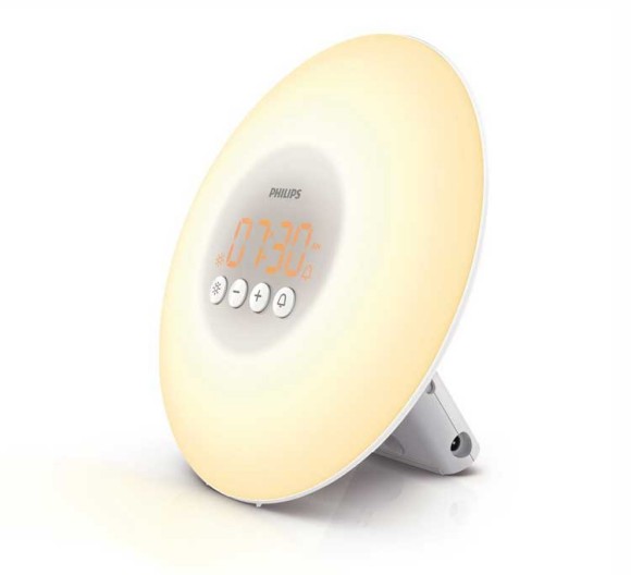the HF3500 Philips wake up light is the more offordable option for your sunrise alarm clock