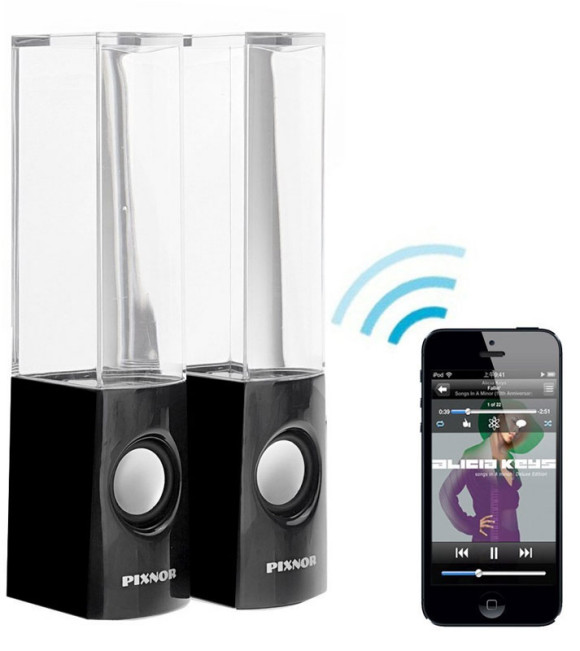 Bluetooth Water Fountain Speakers by Pixnor