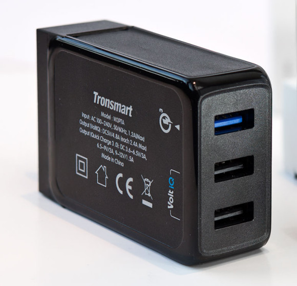 The Tronsmart Quick Charge 3.0 wall charger