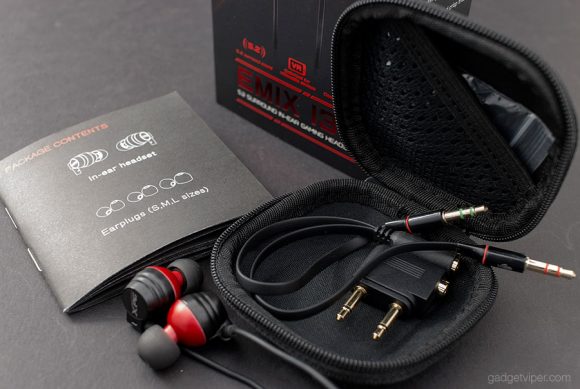 The accessories that come with the EMIX I30 pro gaming headset 