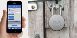 The Noke Bluetooth Padlock with Wireless Control Noke Bluetooth Padlock unlocks wirelessly with your smarphone