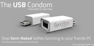 Can iphones get viruses? Slip on a USB Condom The USB Condom rebranded as SyncStop