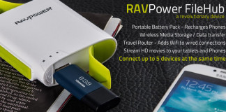 RavPower FileHub – Portable Wifi Router Review The RAVPower FileHub is a portable WiFi Router, a Battery Pack to recharge your phone and a wireless storage device, perfect for family holidays