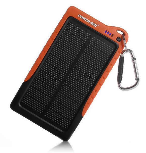 The PowerAdd Solar Charger is ideal for summer hikes and camping trips