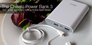 Cheero Power Plus 3 portable power bank review The Cheero Power Bank 3 - Not to be confused with a Kobe beef steak!