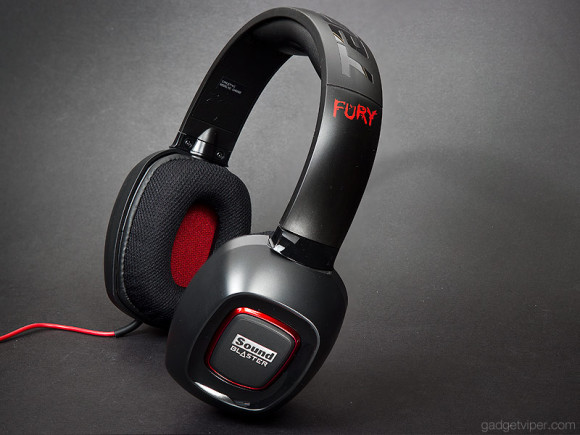 The Tactic3D gaming headset without the microphone attached