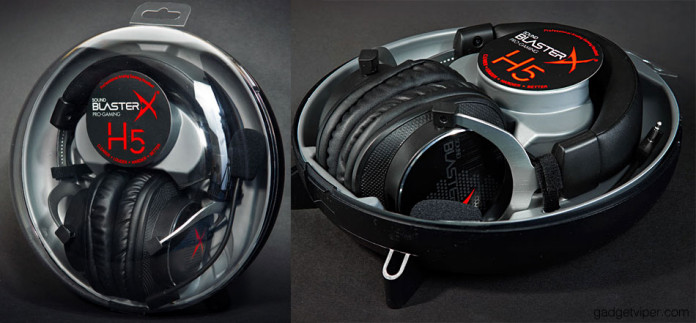 The design and build quality of the Creative Sound BlasterX H5 headset
