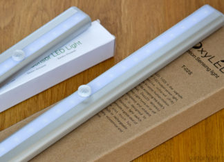 OxyLED T-02S Wireless LED motion sensor light with USB charging The OxyLED T-02S Wireless LED motion sensor light