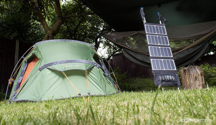 Our weekend testing the RAVPower portable solar charger