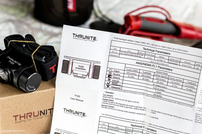 The ThruNite TH20 specifications and features
