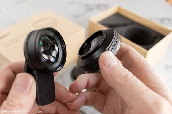 Aukey clip-on iphone camera lens