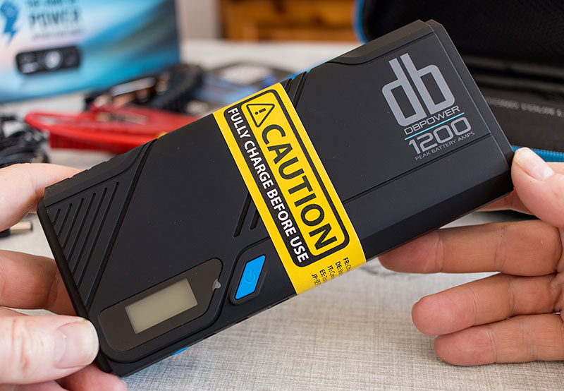 The 1200A peak DBPower No.1 portable car jump starter unit