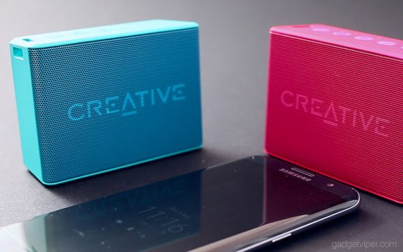The front of the MUVO 2c portable Bluetooth speaker