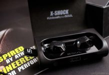 Soul Electronics X-Shock True Wireless Bluetooth Earphones Review The X-Shock Bluetooth in-ear headphones in their charging station