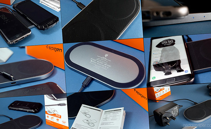 Spigen Essential Dual Fast Wireless Charger Review – Model F310W The F310W Spigen Essential Dual Fast Wireless Charger review
